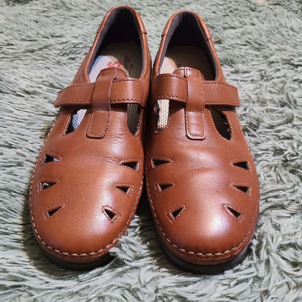 SAS Roamer Tripad Comfort Mary Jane ‎ Leather Loafers Shoes Women's 8.5 N EUC - Picture 2 of 8